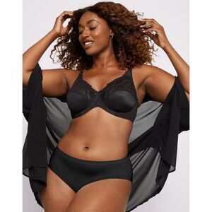 Open Box - Lilyette -  by Bali Minimizer Underwire Bra Black 36G Black